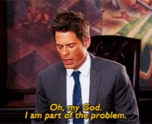 Chris Traeger realizing he is part of the problem with women not be represented in government in parks and rec